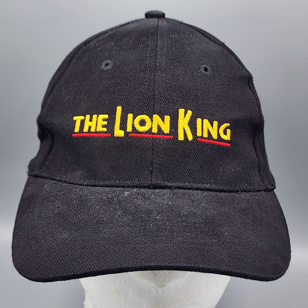 The Lion King Broadway Musical VIP Black Strap Back Baseball Hat Cap Disney